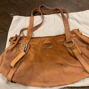 Suede Handbag